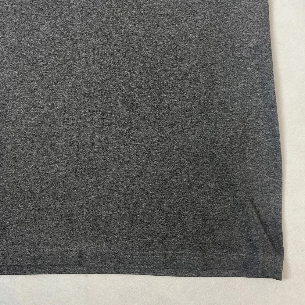 Vintage Adidas Mens Size Large T-shirt Gray Black Spell‎ Out Athletic Y2K 2000's